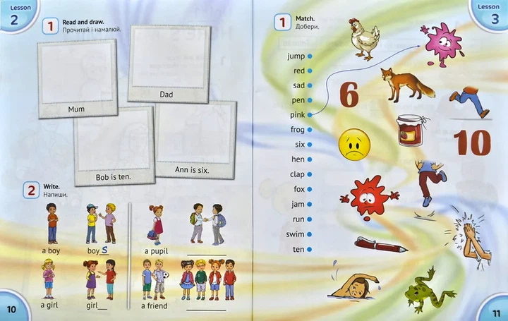 Англійська мова. Робочий зошит для 2 класу Activity Book(з аудіосупроводом, мультимедійною програмою та прописами) - Фото 7 Англійська мова. Робочий зошит для 2 класу Activity Book(з аудіосупроводом, мультимедійною програмою та прописами) - изображение 7