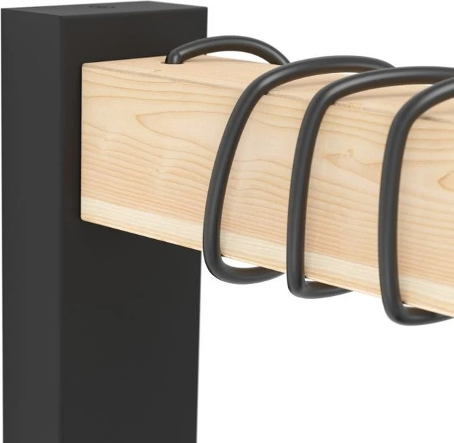 Настінний світильник Eglo Townshend Wall Lamp - Black and FSC-Certified Wood (9002759435141) - зображення 2