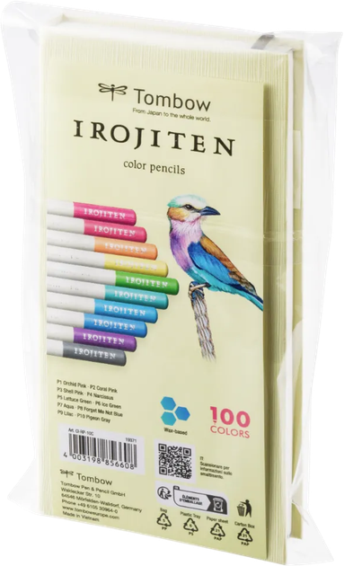 Набір кольорових олівців Tombow Irojiten Pale tone l 10 шт (4003198856608) - зображення 2