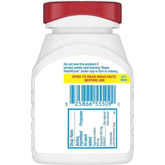 Знеболювальне та жарознижувальне на 12 годин, Aleve Soft Grip Arthritis Caplet, 320шт - зображення 2