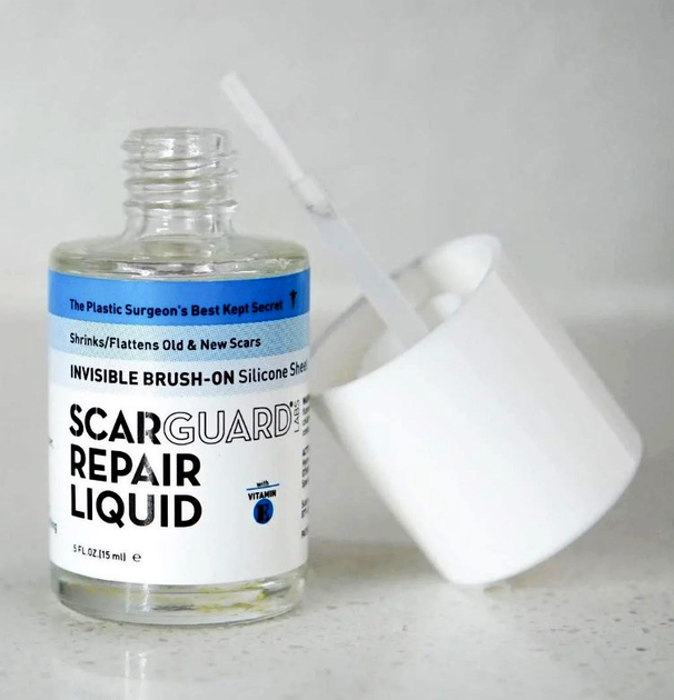 Гель против рубцов и шрамов для лица и тела Scarguard Scar Repair Liquid с витамином Е 15 мл - изображение 4