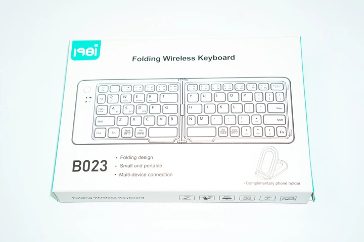 Складна міні bluetooth клавіатура для телефону планшета iOS Android Windows B023 - зображення 8