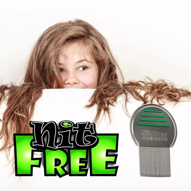 Nit Free Terminator Гребень от вшей и гнид для всей семьи из нержавеющей стали - Фото 16 Nit Free Terminator Гребень от вшей и гнид для всей семьи из нержавеющей стали - изображение 16
