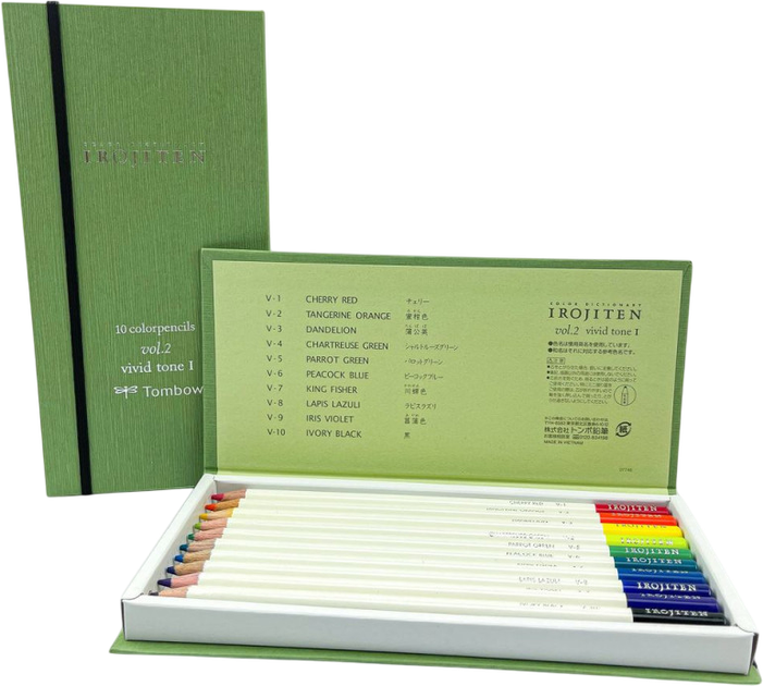 Набір кольорових олівців Tombow Irojiten Vivid tone l 10 шт (4003198856639) - зображення 5