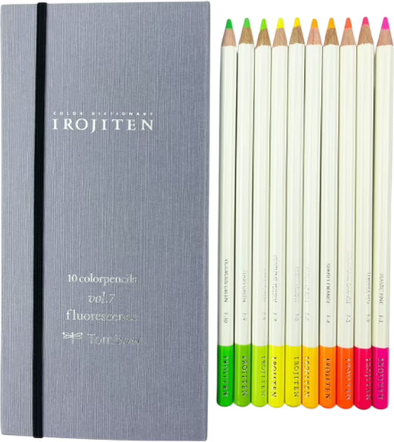 Набір кольорових олівців Tombow Irojiten Fluorescence l 10 шт (4003198856660) - зображення 4