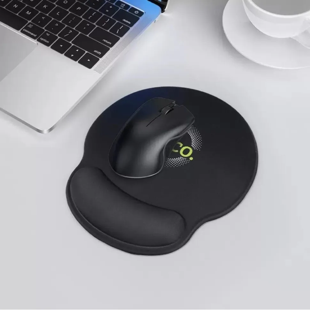 Коврик HOCO GM30 Polar Fox mouse pad with wrist support Black (6942007623339) - изображение 5