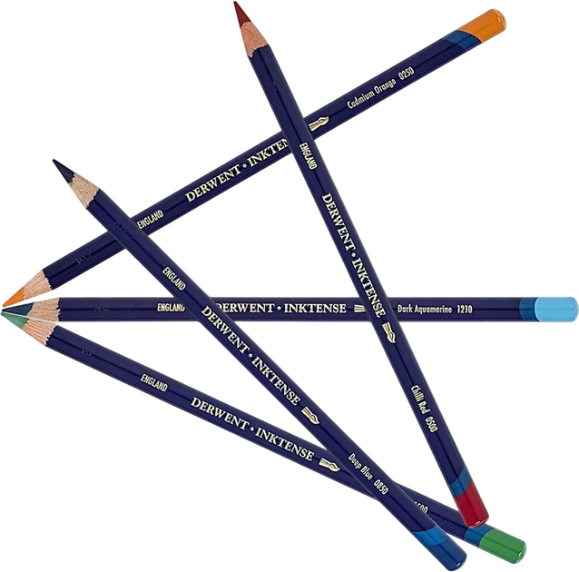 Набір кольорових олівців Derwent Ink Tense з чорнилом 24 шт (5028252187046) - зображення 3