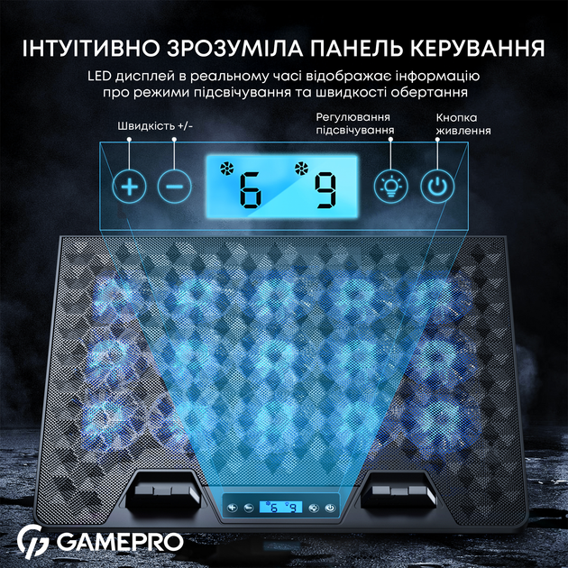 Охлаждающая подставка для ноутбука Gamepro CP1140 - изображение 9