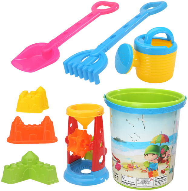 Zestaw do piasku LEAN Toys Kolorowy 18545 (5905991021575) - obraz 2