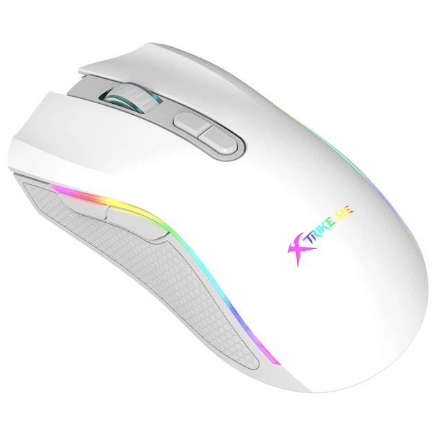 Мышь XTRIKE ME GM-314, игровая 7200dpi, 7кн, RGB, белая - изображение 4
