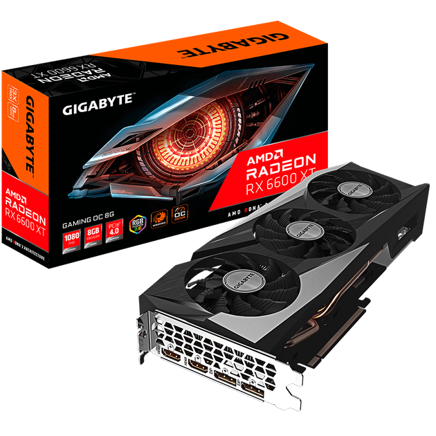Відеокарта Gigabyte Radeon RX 6600 XT 8GB GDDR6 (GV-R66XTGAMING OC-8GD:5), Б/в - Фото 1 Відеокарта Gigabyte Radeon RX 6600 XT 8GB GDDR6 (GV-R66XTGAMING OC-8GD:5), Б/в - зображення 1