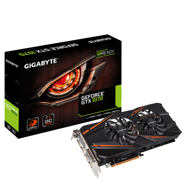 Відеокарта Gigabyte GTX 1070 Windforce OC 8Gb GDDR5 (GV-N1070WF2OC-8GD), Б/в - изображение 3