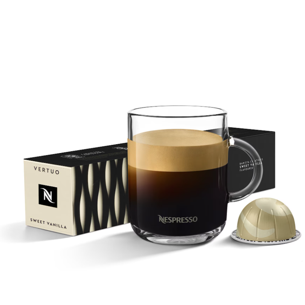 Кава в капсулах Nespresso Vertuo Sweet Vanilla (10 капсул) - Фото 1 Кава в капсулах Nespresso Vertuo Sweet Vanilla (10 капсул) - зображення 1