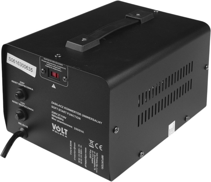Інвертор напруги Volt Polska VP 2000 230VAC/110VAC 2000VA (5K230110200) - зображення 1