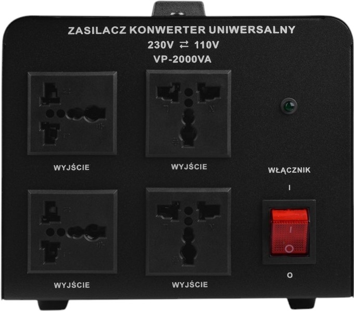 Інвертор напруги Volt Polska VP 2000 230VAC/110VAC 2000VA (5K230110200) - зображення 2