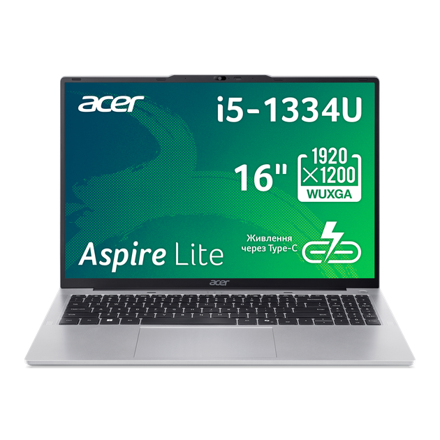 Ноутбук Acer Aspire Lite AL16-52P-56GB (NX.J5SEU.001) Silver / 16
