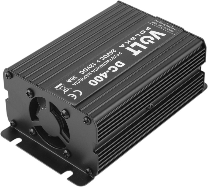Przetwornica napięcia Volt Polska DC 400 24VDC/12VDC 400W (4ZDC9400ST) - obraz 2