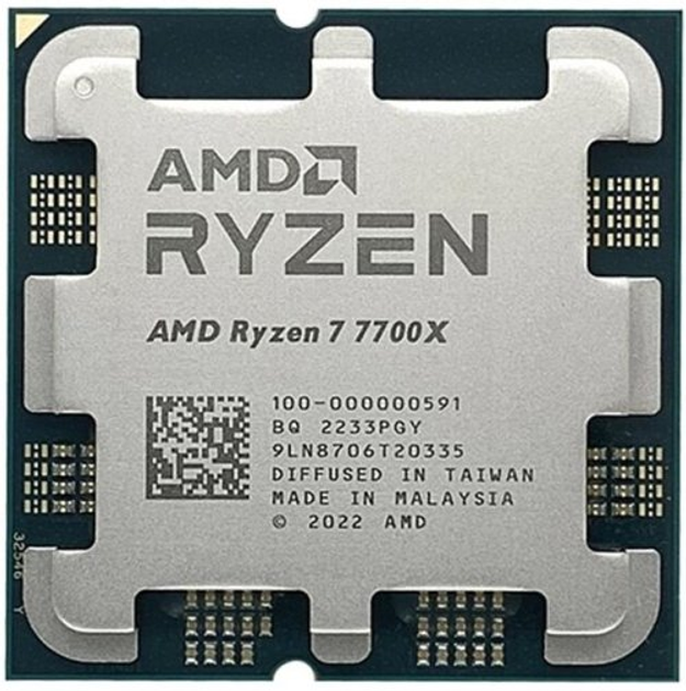 Процессор AMD Ryzen 7 7700X (4.5GHz 32MB 105W AM5) Box (100