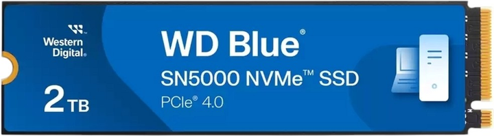 SSD диск Western Digital Blue SN5000 2TB M.2 2280 NVMe PCIe 4.0 x4 3D NAND QLC (WDBS3F0020BNC-WRSN) - зображення 1