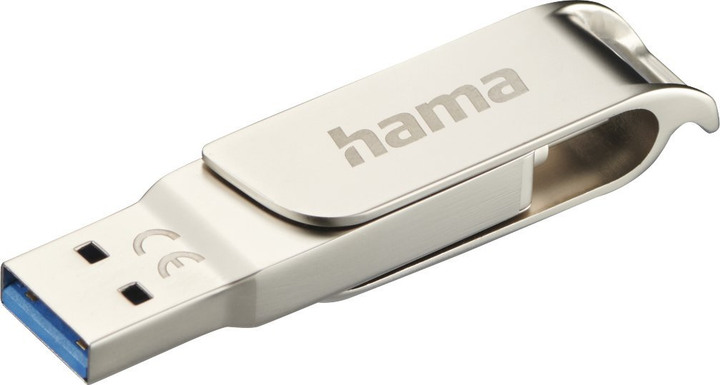 Pendrive Hama C-Rotate Pro 64GB USB 3.0 Silver (4047443474070) - obraz 3