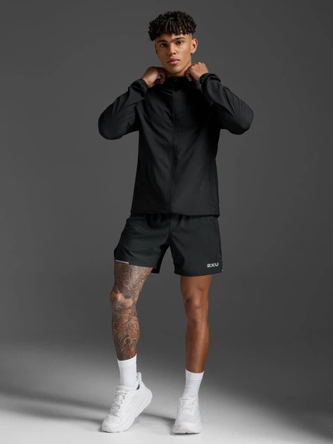 Спортивная ветровка мужская 2XU Aero Jacket MR7209a_BLK/SRF M Черная (9359420024303) - Фото 3 Спортивная ветровка мужская 2XU Aero Jacket MR7209a_BLK/SRF M Черная (9359420024303) - изображение 3