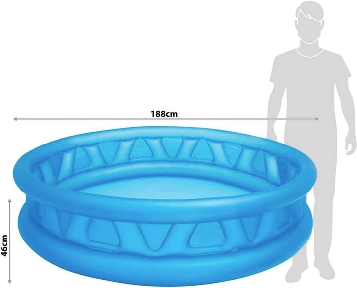 Дитячий басейн Intex 58431 188 x 46 см (0078257584314) - зображення 4