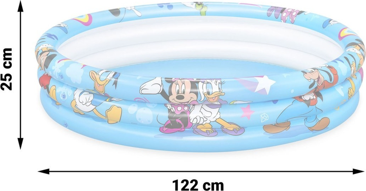 Basen dmuchany Bestway 91007 Mickey 122 x 25 cm (6942138906141) - obraz 4