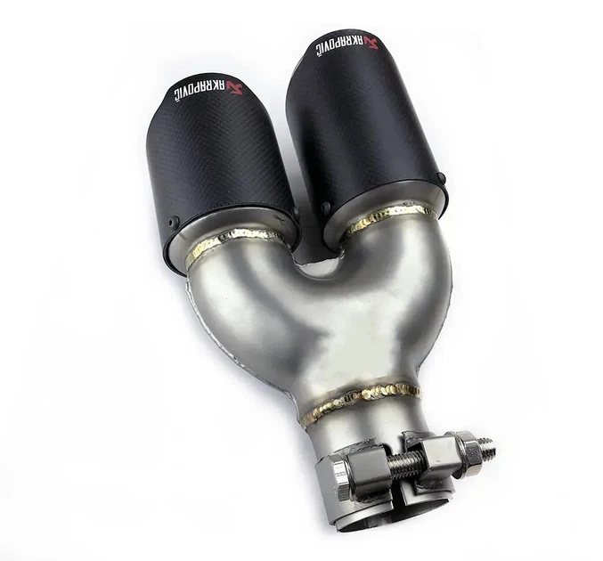 Насадка наконечник глушника Akrapovic AK54-76 R-ZB carbon d53мм L265мм зовн 170*67мм SV0646 - зображення 3