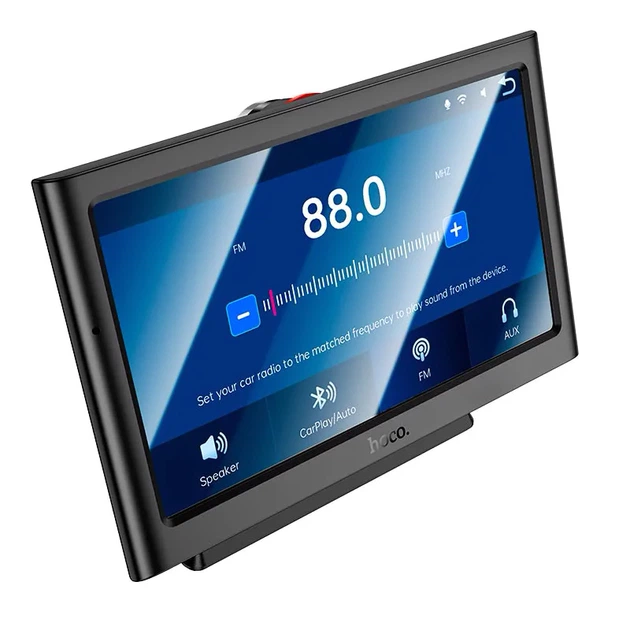 Автомобільний дисплей HOCO HU2 сенсорний 7 дюймів з Carplay та Android Auto Чорний - зображення 4