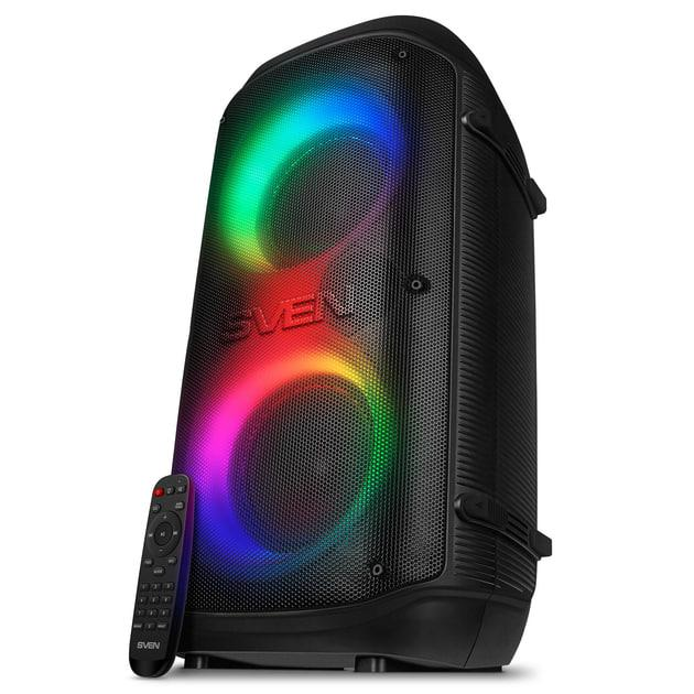 Акумуляторна колонка Sven 100 Вт з Bluetooth NFC TWS FM-радіо LED-дисплей та підсвічування RGB - зображення 2