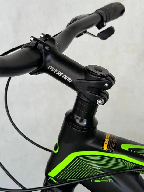 Велосипед міський Mercury S700 OVERLORD 29" AL рама 20" касета Shimano 24 швидкості чорно-зелений - зображення 7
