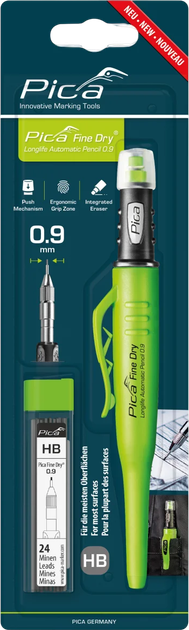 Автоматичний олівець Pica Fine-Dry Bundle з 24 стержнями (4260056158551) - зображення 1