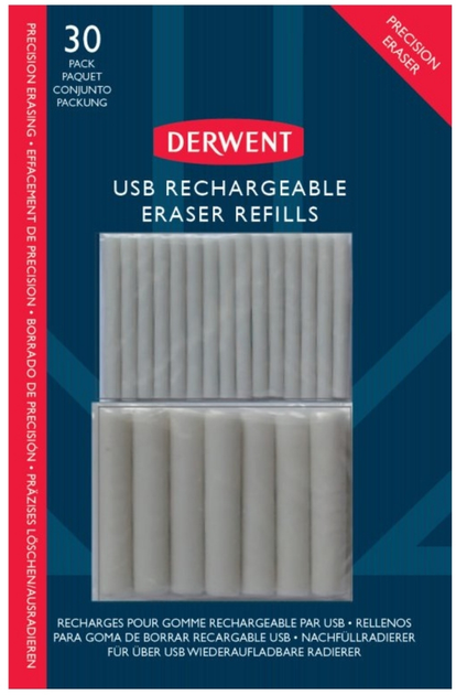 Zestaw wymiennych gumek Derwent 30 szt (5028252607551) - obraz 1