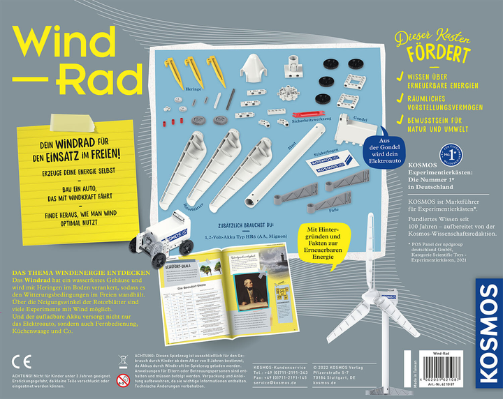 Zestaw eksperymentalny Kosmos Wind-Rad 62108 (4002051621087) - obraz 3