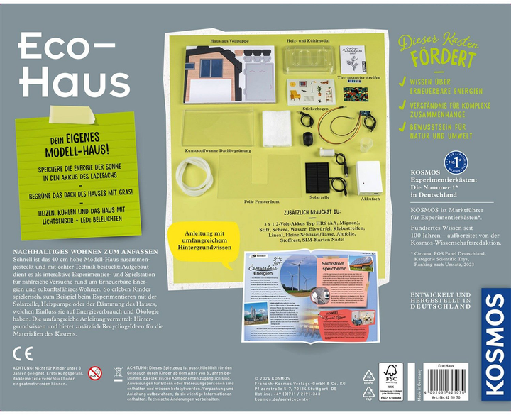 Експериментальний набір Kosmos Eco Haus 621070 (4002051621070) - зображення 2