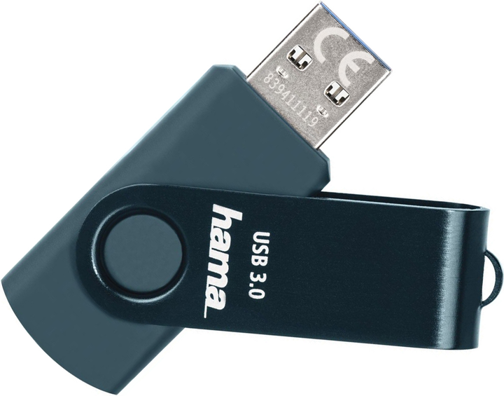 Pendrive Hama Rotate 256GB USB 3.0 Blue (4047443435927) - obraz 2