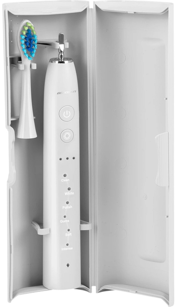 Soniczna szczoteczka do zębów Berdsen Galaxy Biała + Brush Head + TC - obraz 4