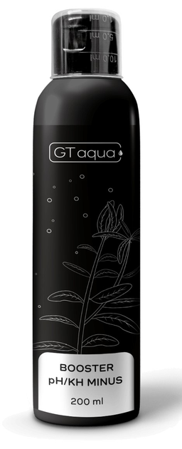Препарат для зниження pH і карбонатної жорсткості KH води в акваріумі GT Aqua Booster pH/KH minus 200 мл (5908252830848) - зображення 1