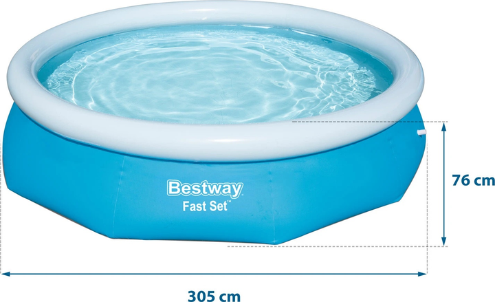 Basen ogrodowy rozporowy Bestway 57266 305 x 76 cm (6942138916850) - obraz 2