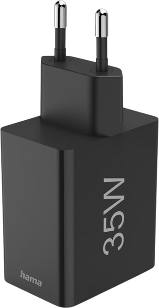 Зарядний пристрій Hama Fast Charger 1x USB-C PD, 3x USB-A 35W Black (4047443528308) - зображення 2