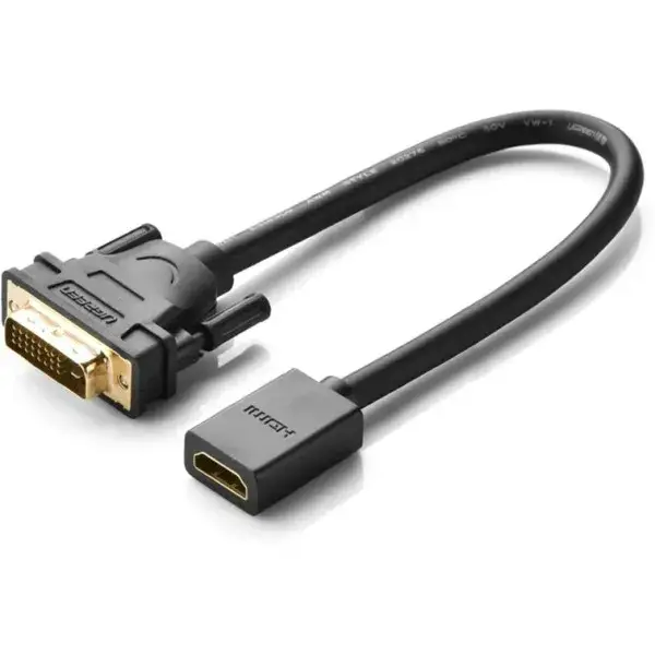 Кабель UGREEN DVI to HDMI Black (20118) - Фото 2 Кабель UGREEN DVI to HDMI Black (20118) - изображение 2