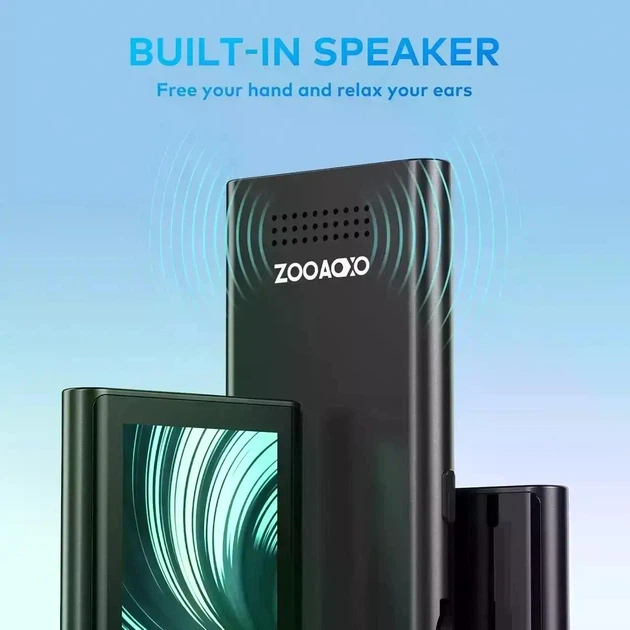 MP3 плеер ZOOAOXO M600 с Bluetooth 5.2, 64 ГБ, Встроенный HD динамик, FM-радио, Диктофон - изображение 5