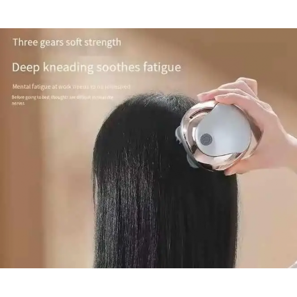 Масажер для голови з 4 головками Smart Scalp Massager GX-608G - изображение 9