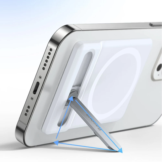 Крепление для телефона Baseus Foldable Magnetic Bracket White LUXZ010002 - Фото 2 Крепление для телефона Baseus Foldable Magnetic Bracket White LUXZ010002 - изображение 2