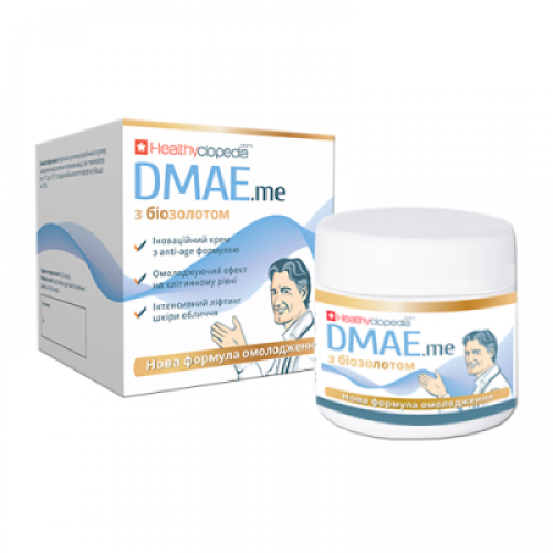 Крем для лица Healthyclopedia DMAE с биозолотом 30+ лифтинг эффект 50 мл - изображение 2