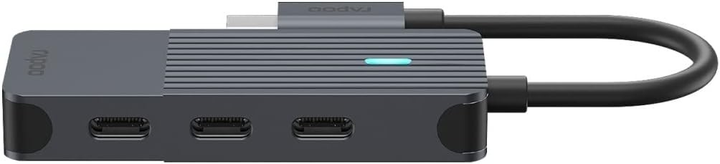 USB-хаб Rapoo 4 x USB-C 3.0 Black (6940056114174) - зображення 5