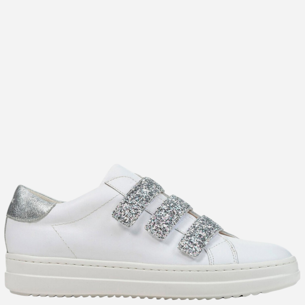 Sneakersy damskie do kostki Geox D15FEC085EW-C0007 36 23.4 cm Biały/Srebrny (8050036011954) - obraz 1