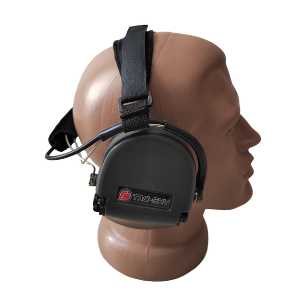 Активні захисні навушники Tac-Sky Neckband Headset1 1L IP65, 22 дБ, 2 x AAA, Olive (uarm0148-neckband-FG) - зображення 3