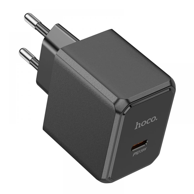 Сетевое Зарядное Устройство Hoco CS13A 1USB-C PD/QC 20W Черный (3127) - изображение 2