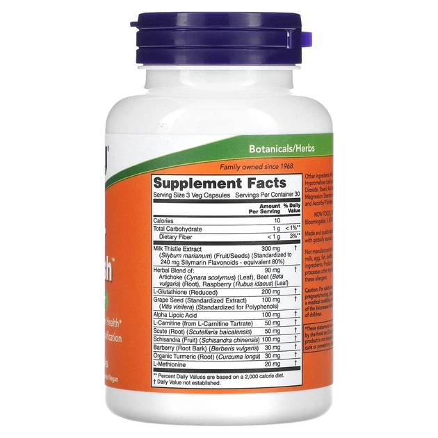 Поддержка печени Now Foods Liver Refresh 90 капсул в упаковке (ARE-573941) - изображение 2